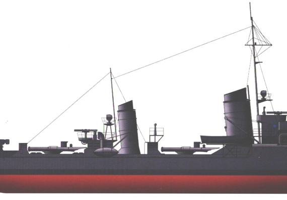 Корабль DKM Seeadler 1931 [Torpedo Boat] - чертежи, габариты, рисунки